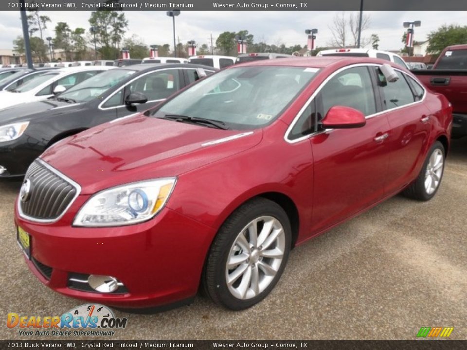 2013 Buick Verano FWD Crystal Red Tintcoat / Medium Titanium Photo #2