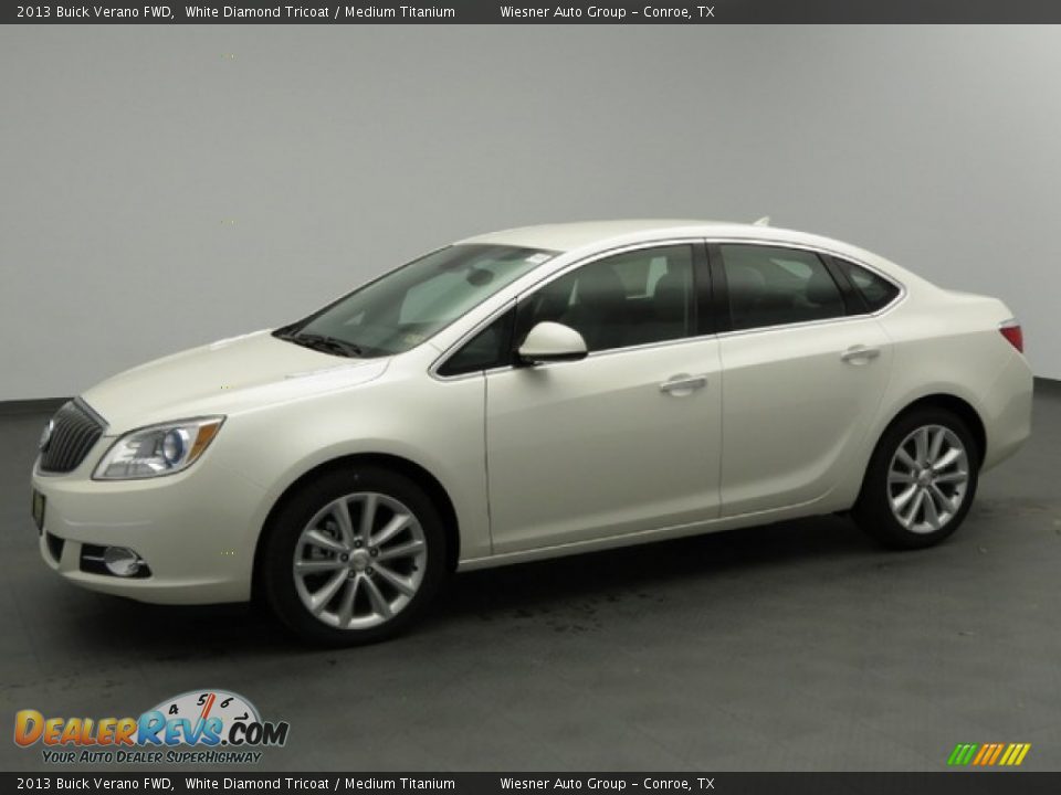 2013 Buick Verano FWD White Diamond Tricoat / Medium Titanium Photo #1