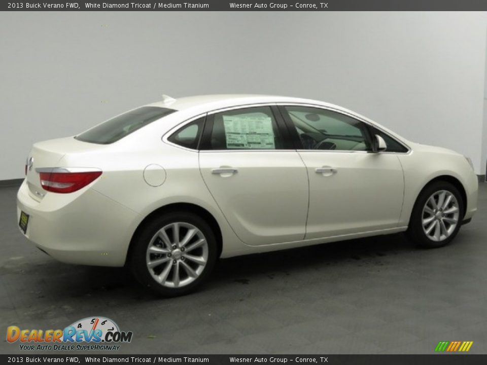 2013 Buick Verano FWD White Diamond Tricoat / Medium Titanium Photo #3