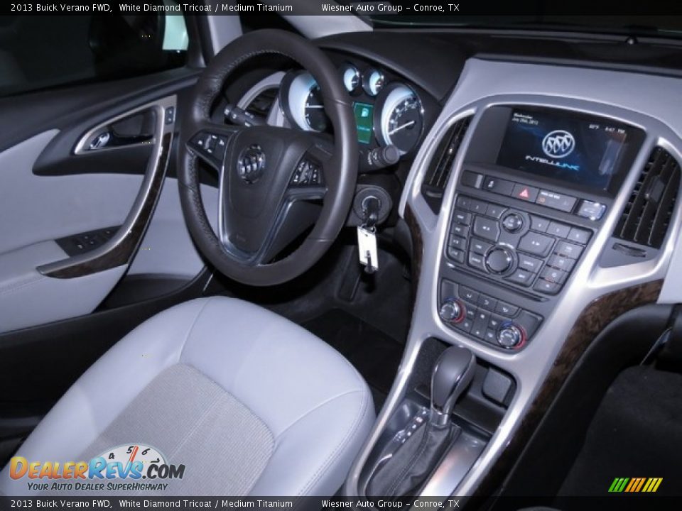 2013 Buick Verano FWD White Diamond Tricoat / Medium Titanium Photo #6