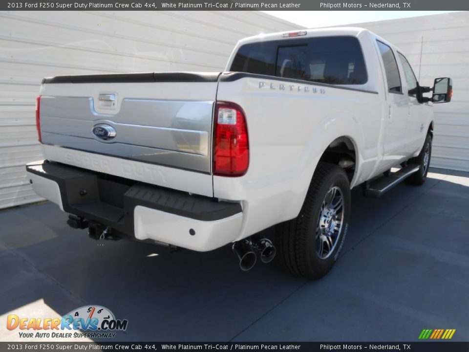 White Platinum Tri-Coat 2013 Ford F250 Super Duty Platinum Crew Cab 4x4 Photo #4