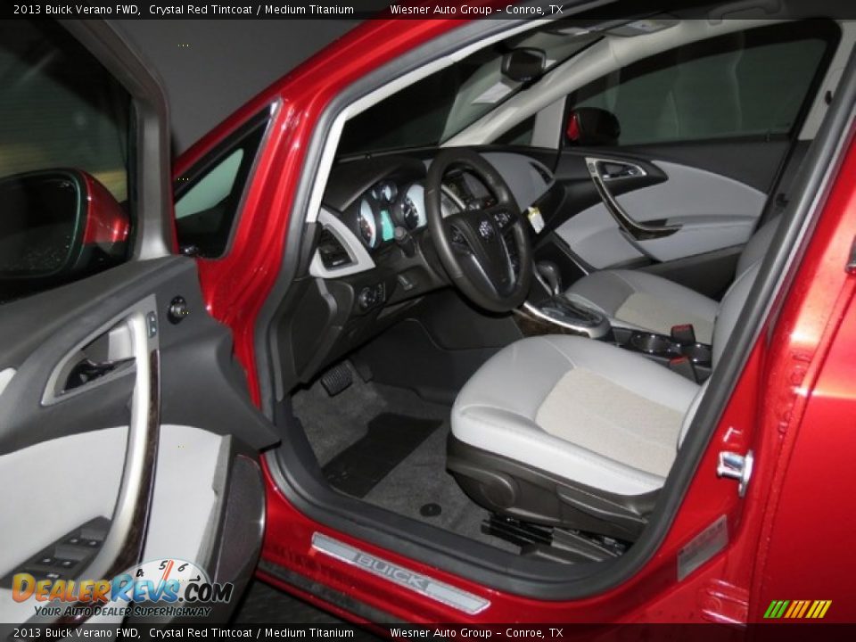 2013 Buick Verano FWD Crystal Red Tintcoat / Medium Titanium Photo #4