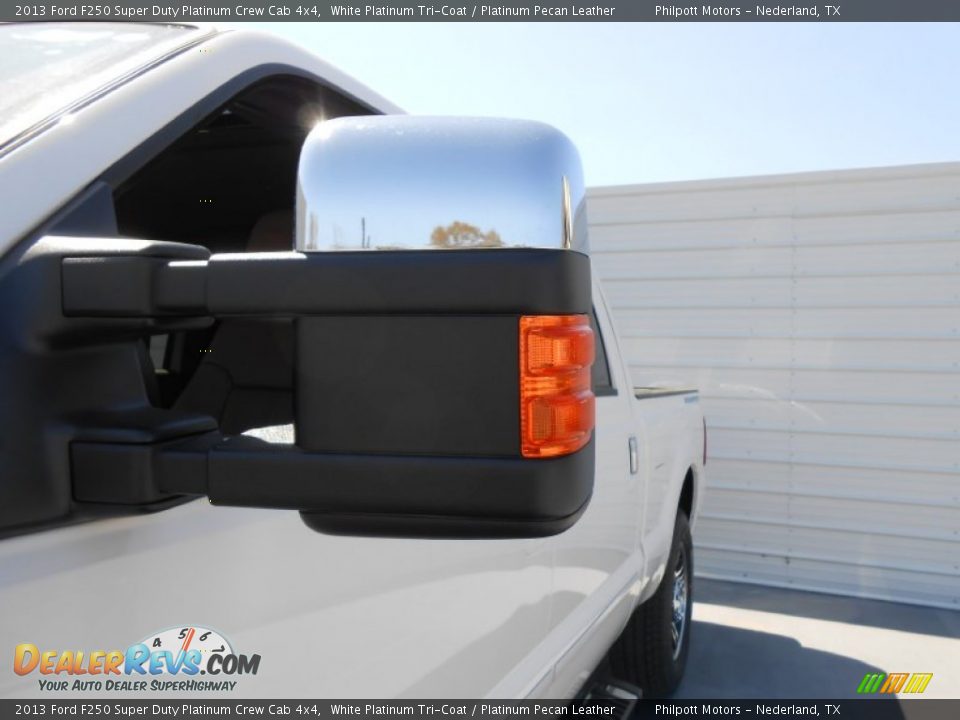 2013 Ford F250 Super Duty Platinum Crew Cab 4x4 White Platinum Tri-Coat / Platinum Pecan Leather Photo #15