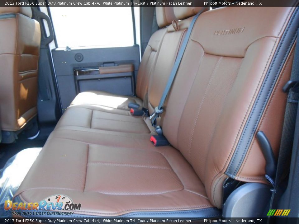 Rear Seat of 2013 Ford F250 Super Duty Platinum Crew Cab 4x4 Photo #23