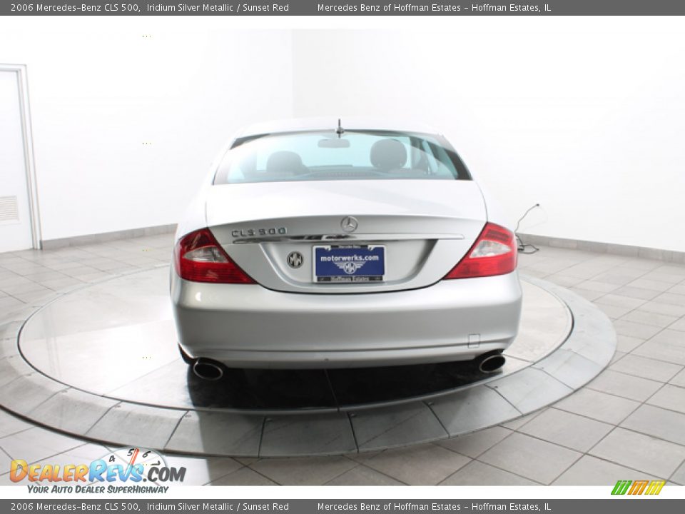 2006 Mercedes-Benz CLS 500 Iridium Silver Metallic / Sunset Red Photo #4