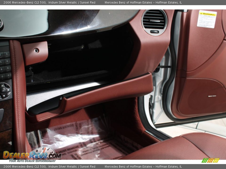2006 Mercedes-Benz CLS 500 Iridium Silver Metallic / Sunset Red Photo #19