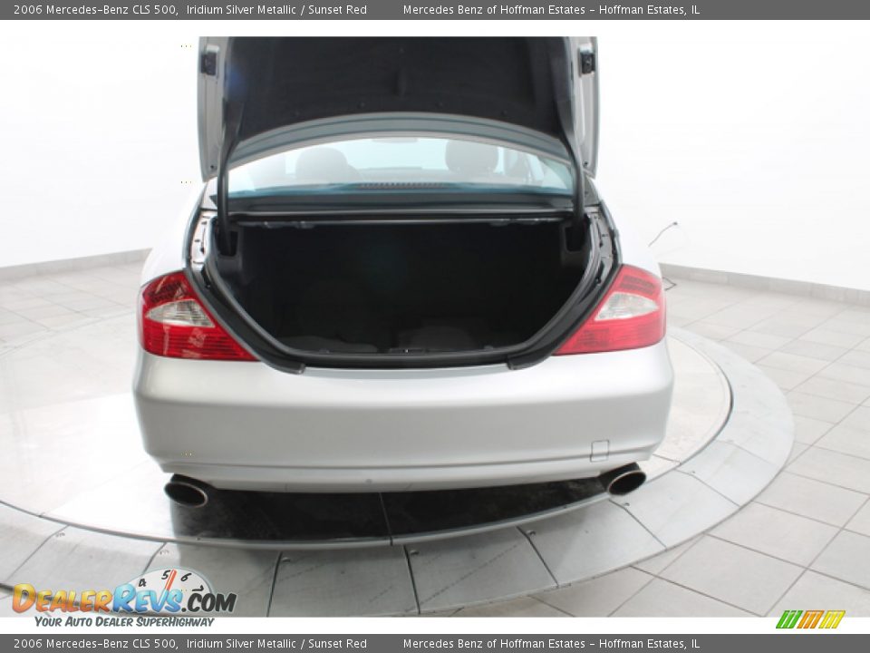 2006 Mercedes-Benz CLS 500 Iridium Silver Metallic / Sunset Red Photo #20