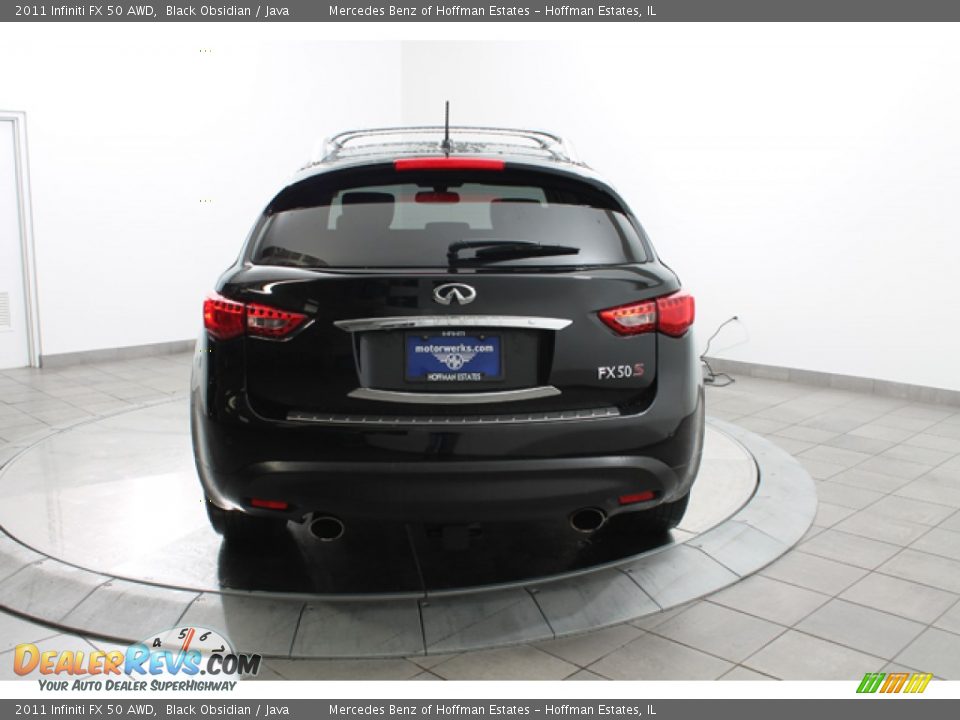 2011 Infiniti FX 50 AWD Black Obsidian / Java Photo #4