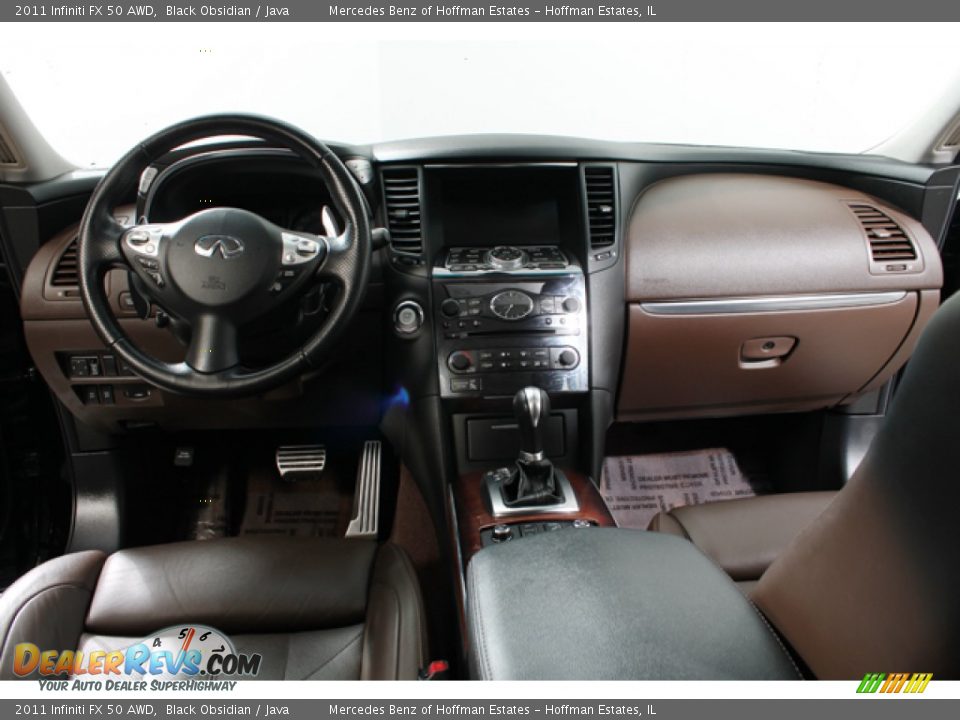 2011 Infiniti FX 50 AWD Black Obsidian / Java Photo #6