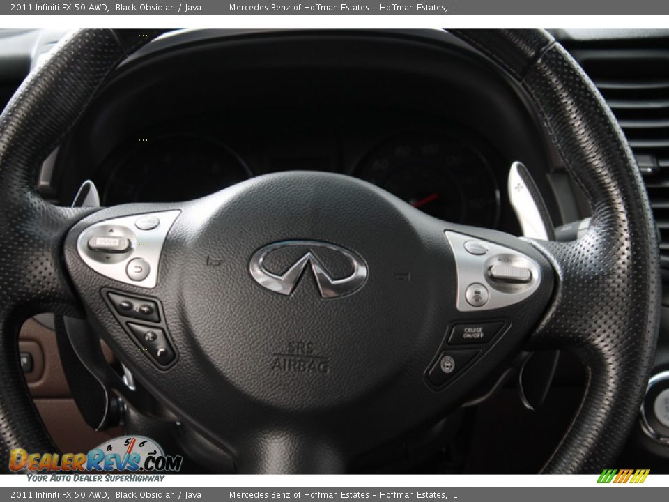 2011 Infiniti FX 50 AWD Black Obsidian / Java Photo #8