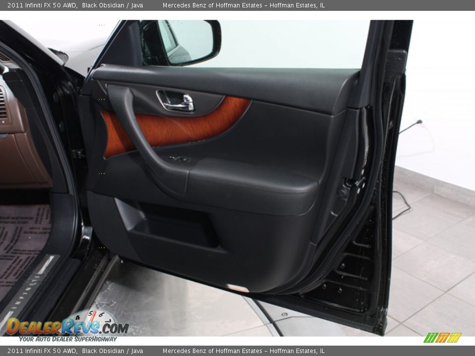 2011 Infiniti FX 50 AWD Black Obsidian / Java Photo #13