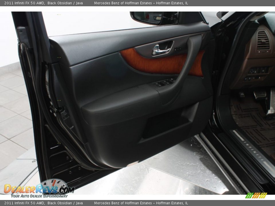 2011 Infiniti FX 50 AWD Black Obsidian / Java Photo #16