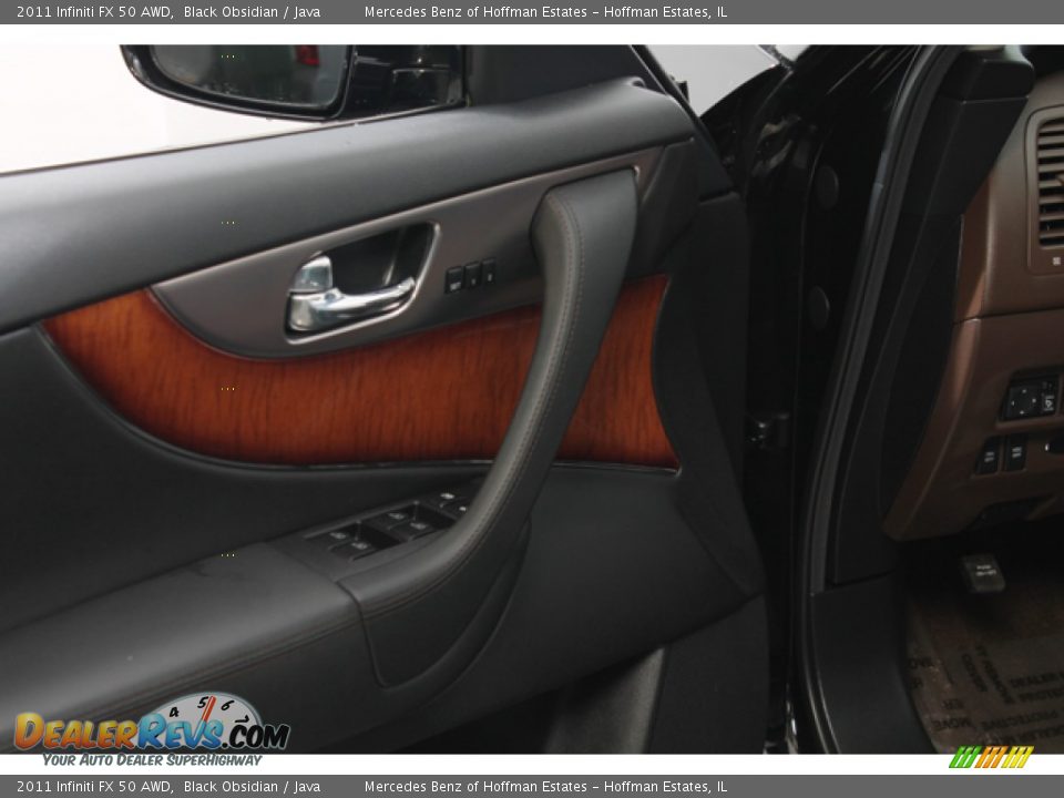 2011 Infiniti FX 50 AWD Black Obsidian / Java Photo #17