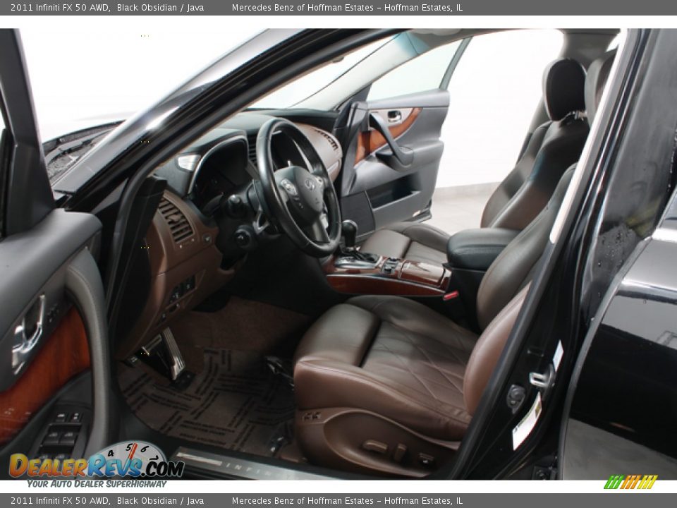 2011 Infiniti FX 50 AWD Black Obsidian / Java Photo #18