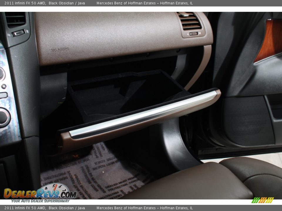 2011 Infiniti FX 50 AWD Black Obsidian / Java Photo #22