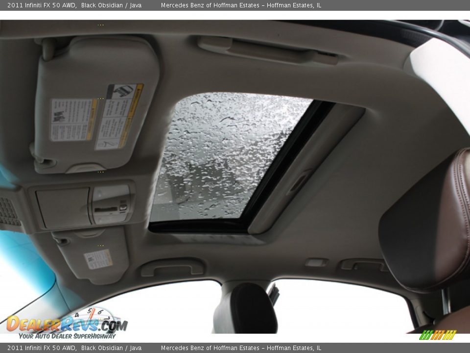 2011 Infiniti FX 50 AWD Black Obsidian / Java Photo #24