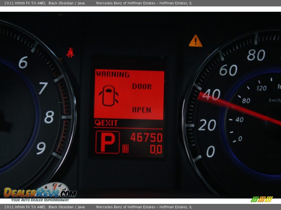 2011 Infiniti FX 50 AWD Black Obsidian / Java Photo #26