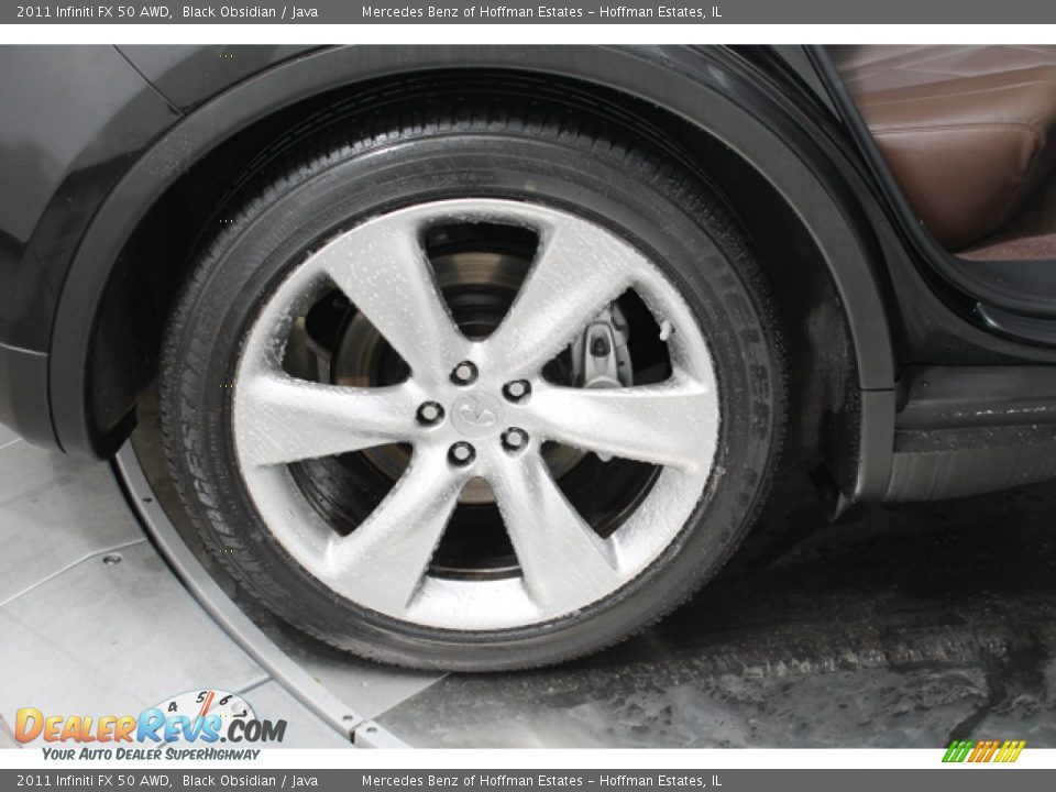 2011 Infiniti FX 50 AWD Black Obsidian / Java Photo #28