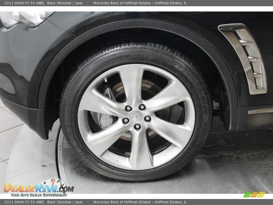 2011 Infiniti FX 50 AWD Black Obsidian / Java Photo #29