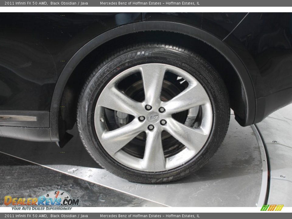 2011 Infiniti FX 50 AWD Black Obsidian / Java Photo #30