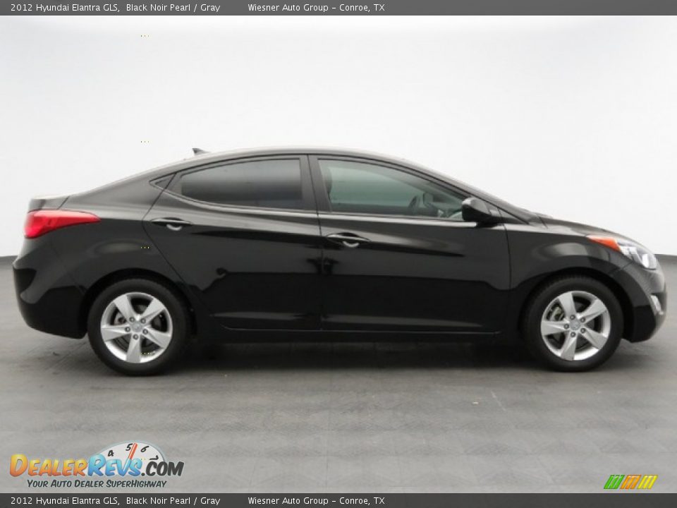 2012 Hyundai Elantra GLS Black Noir Pearl / Gray Photo #4