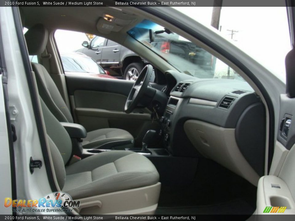 2010 Ford Fusion S White Suede / Medium Light Stone Photo #8