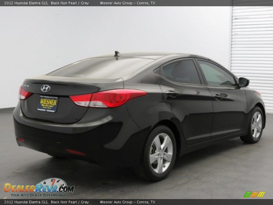 2012 Hyundai Elantra GLS Black Noir Pearl / Gray Photo #5