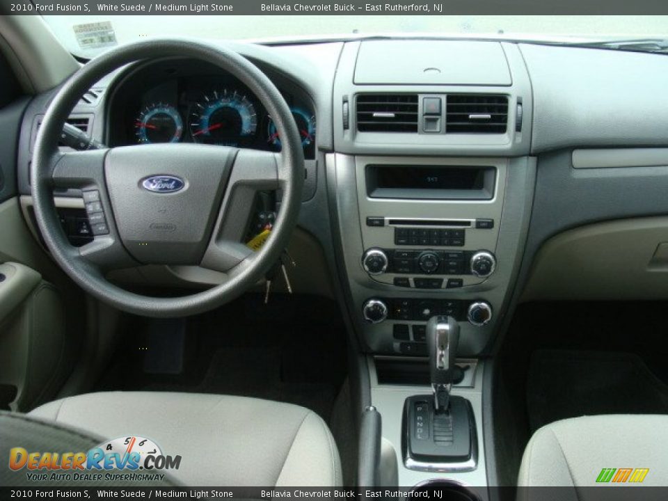 2010 Ford Fusion S White Suede / Medium Light Stone Photo #9