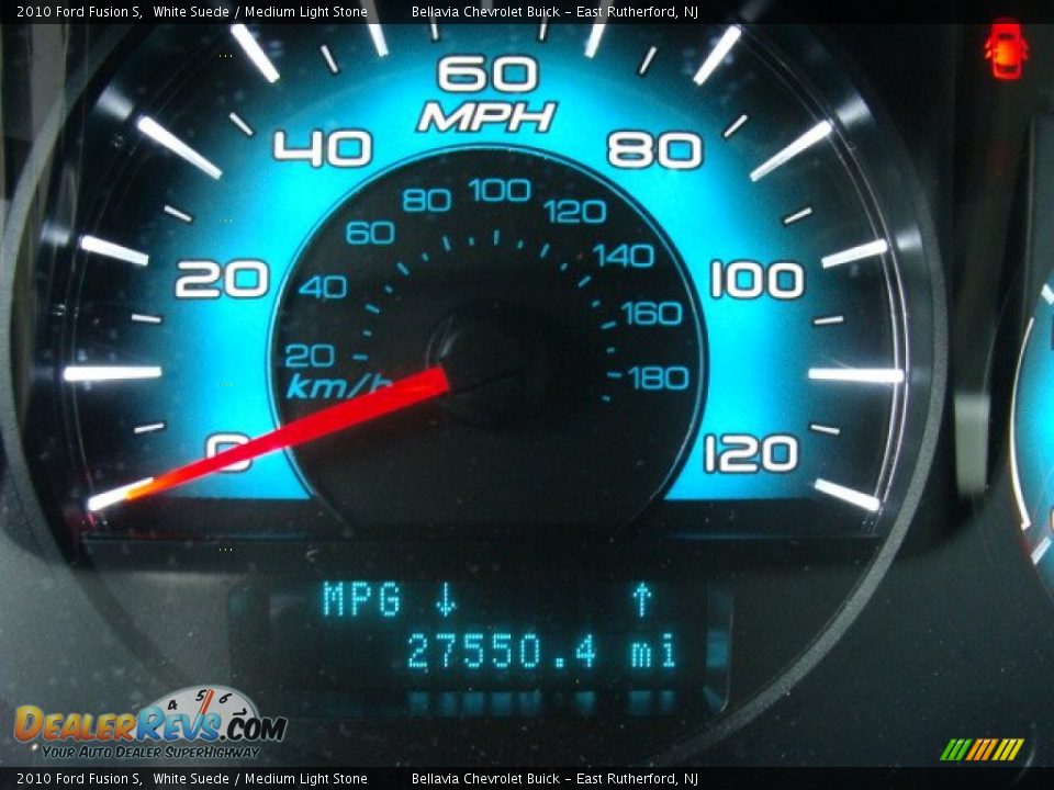 2010 Ford Fusion S White Suede / Medium Light Stone Photo #10