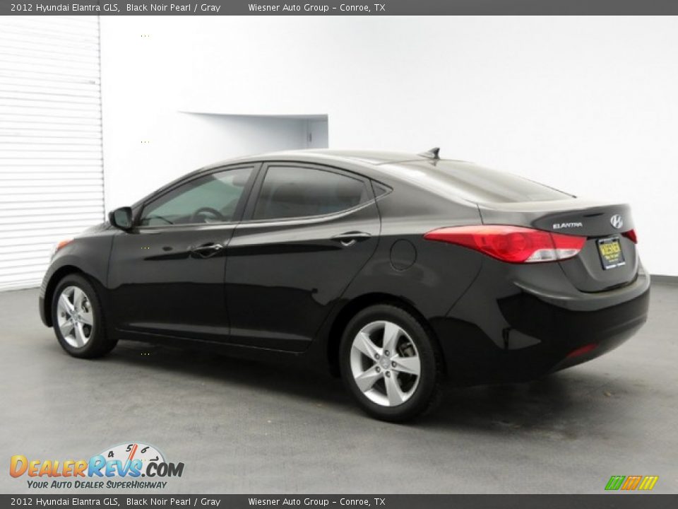 2012 Hyundai Elantra GLS Black Noir Pearl / Gray Photo #7
