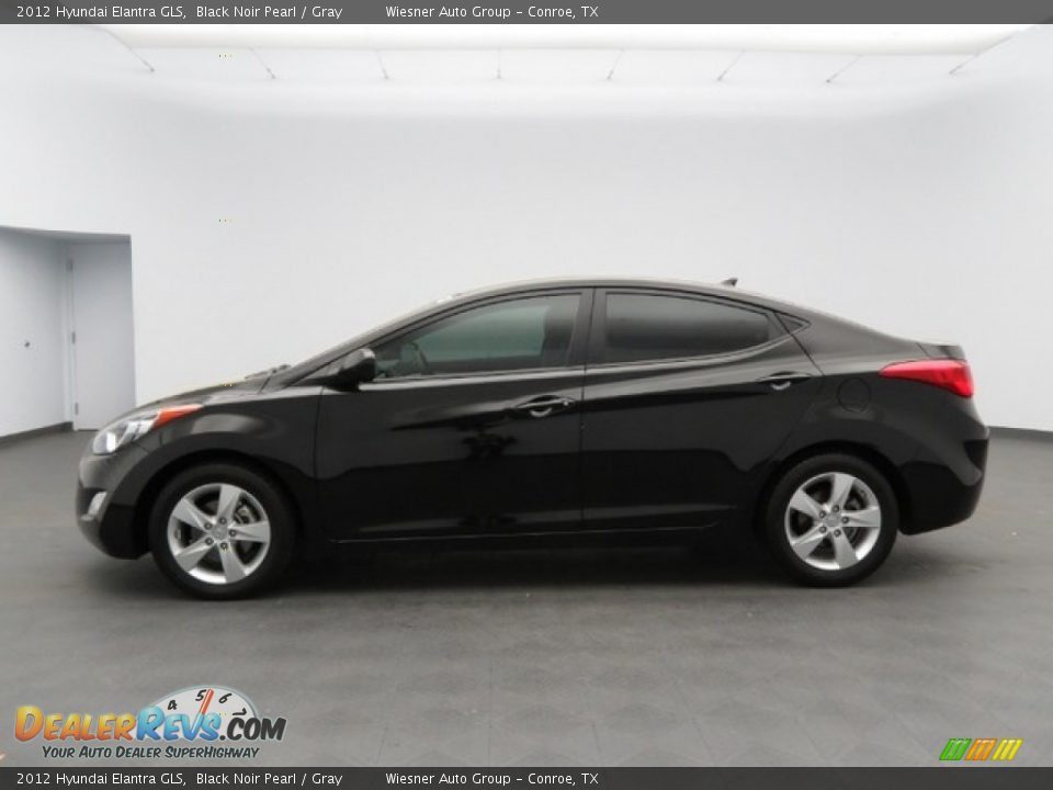 2012 Hyundai Elantra GLS Black Noir Pearl / Gray Photo #8