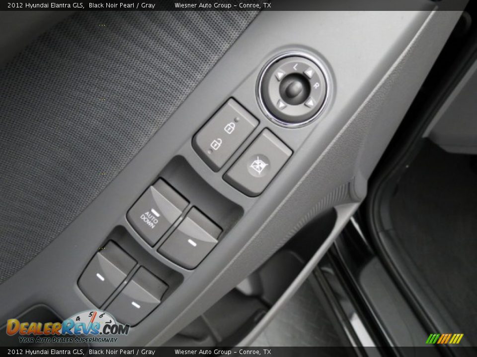 2012 Hyundai Elantra GLS Black Noir Pearl / Gray Photo #11