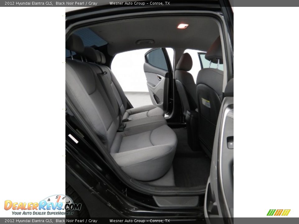 2012 Hyundai Elantra GLS Black Noir Pearl / Gray Photo #15
