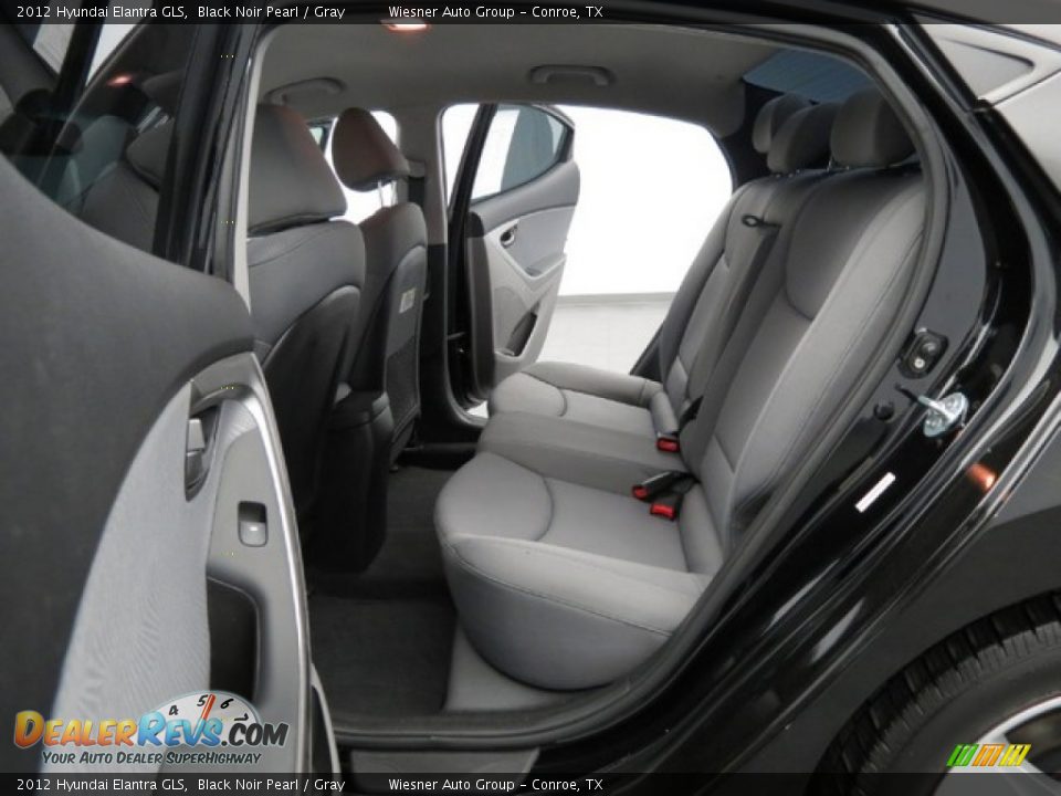 2012 Hyundai Elantra GLS Black Noir Pearl / Gray Photo #16