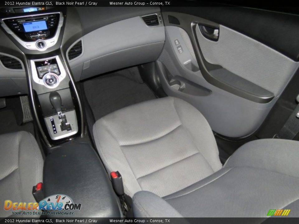 2012 Hyundai Elantra GLS Black Noir Pearl / Gray Photo #21