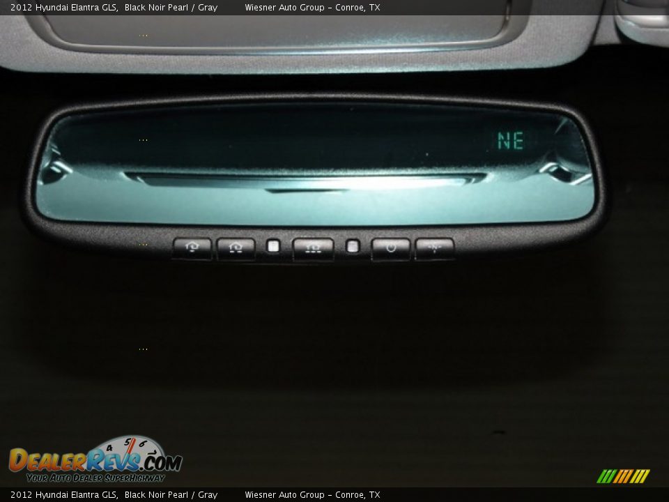 2012 Hyundai Elantra GLS Black Noir Pearl / Gray Photo #22