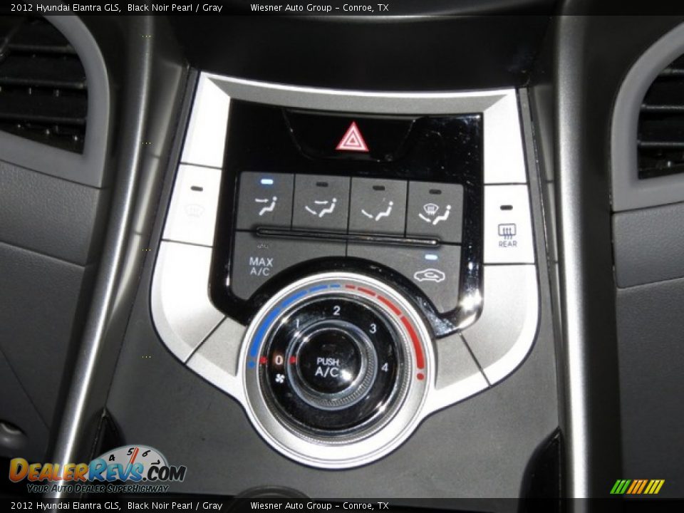 2012 Hyundai Elantra GLS Black Noir Pearl / Gray Photo #25