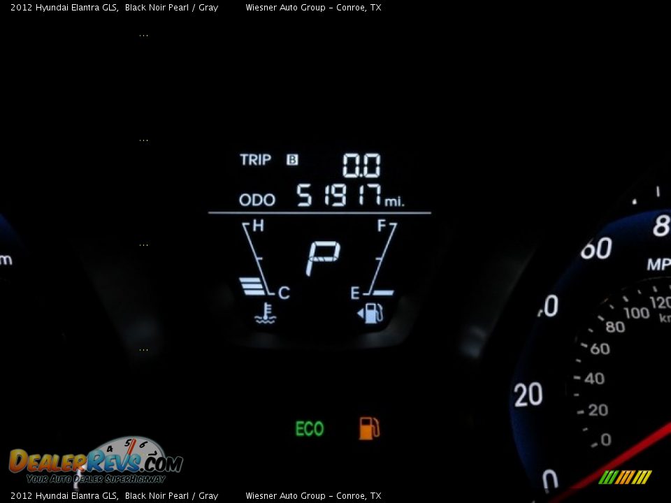 2012 Hyundai Elantra GLS Black Noir Pearl / Gray Photo #28