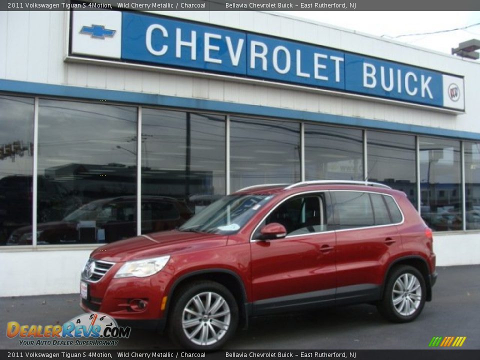 2011 Volkswagen Tiguan S 4Motion Wild Cherry Metallic / Charcoal Photo #1