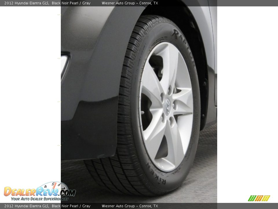 2012 Hyundai Elantra GLS Black Noir Pearl / Gray Photo #29