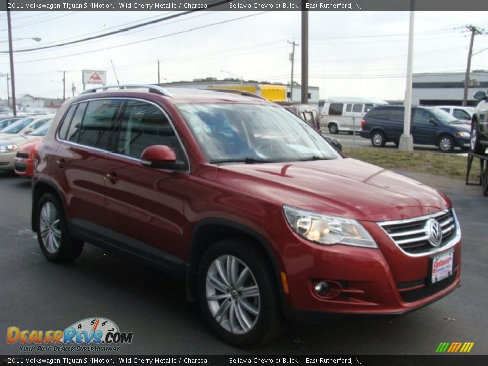2011 Volkswagen Tiguan S 4Motion Wild Cherry Metallic / Charcoal Photo #3