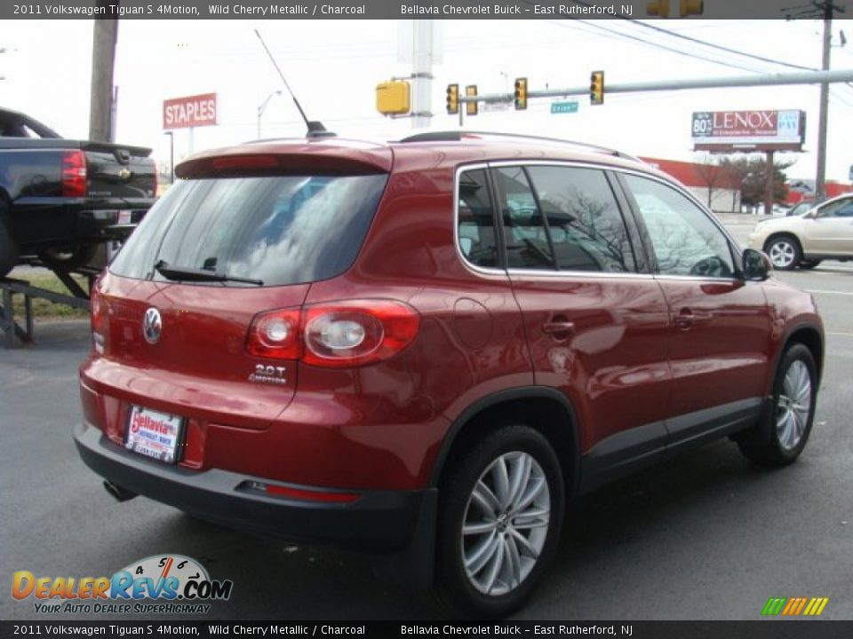 2011 Volkswagen Tiguan S 4Motion Wild Cherry Metallic / Charcoal Photo #4