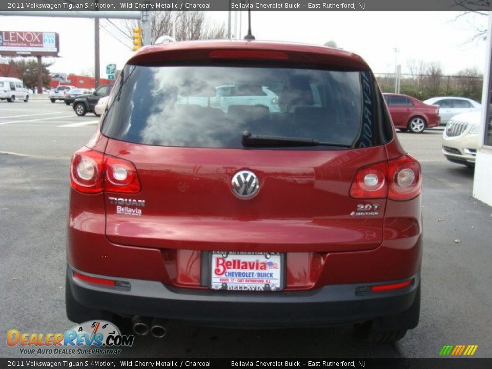 2011 Volkswagen Tiguan S 4Motion Wild Cherry Metallic / Charcoal Photo #5