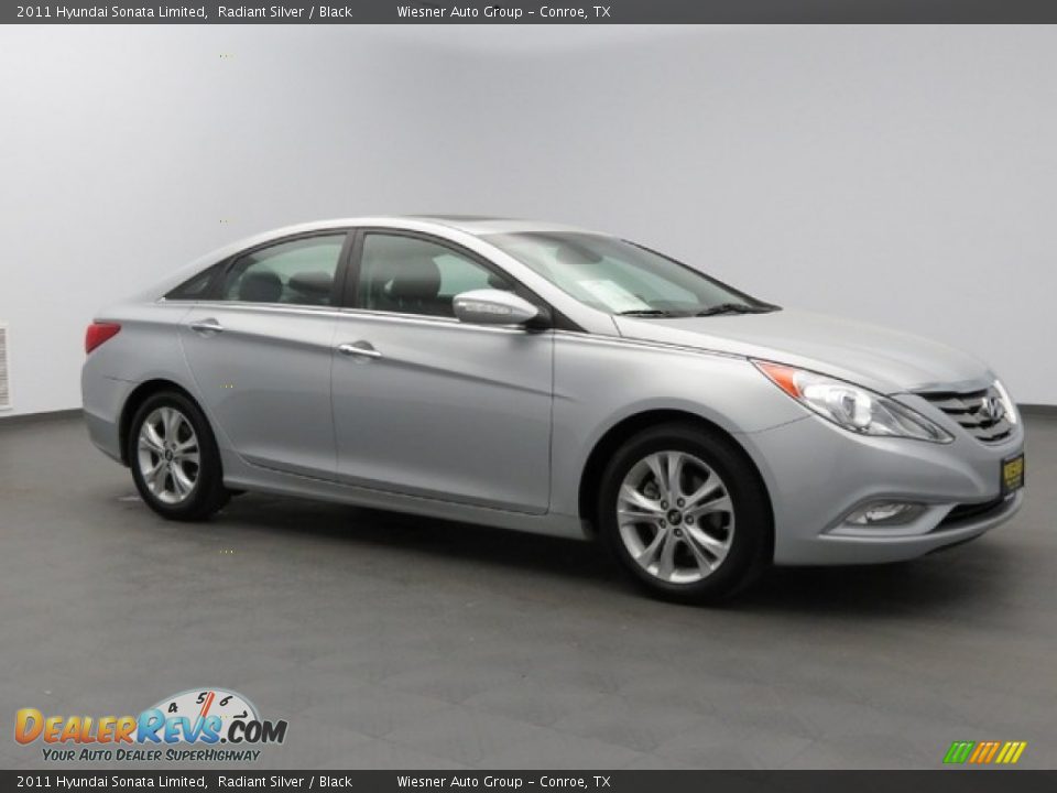 2011 Hyundai Sonata Limited Radiant Silver / Black Photo #3