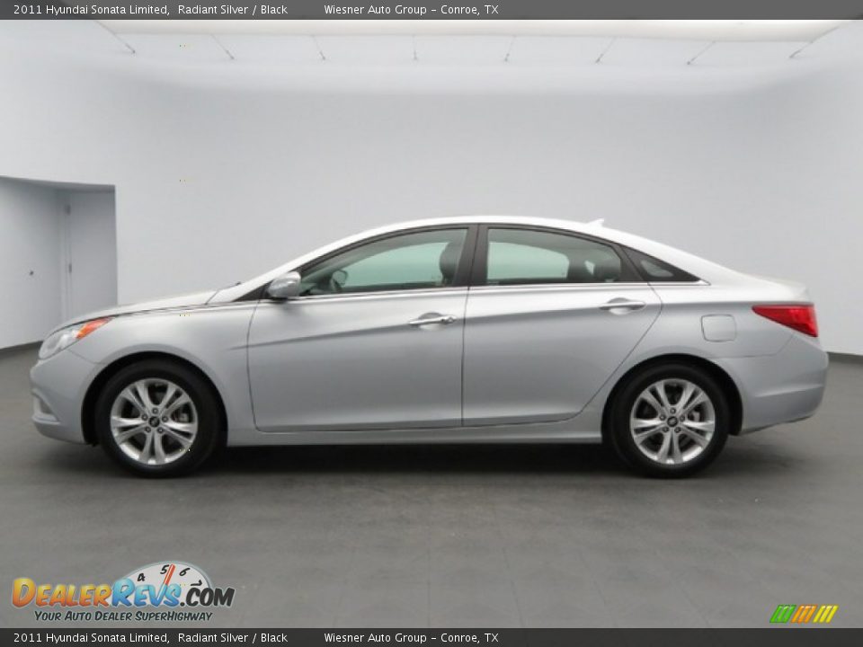 2011 Hyundai Sonata Limited Radiant Silver / Black Photo #8