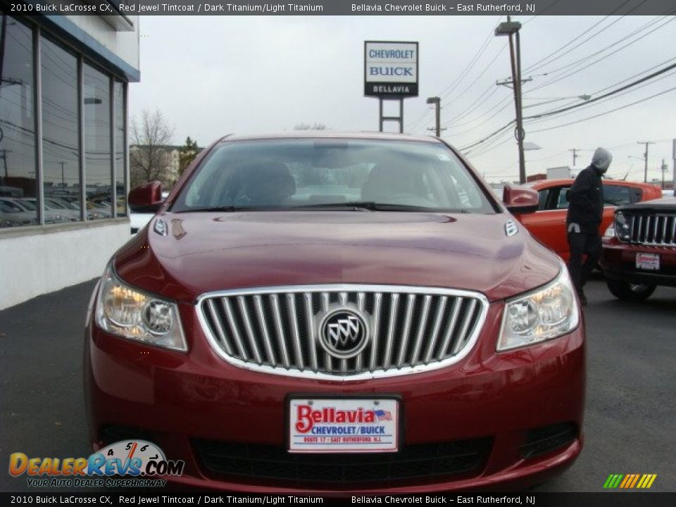 2010 Buick LaCrosse CX Red Jewel Tintcoat / Dark Titanium/Light Titanium Photo #2
