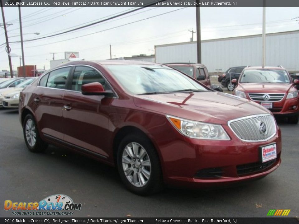 2010 Buick LaCrosse CX Red Jewel Tintcoat / Dark Titanium/Light Titanium Photo #3