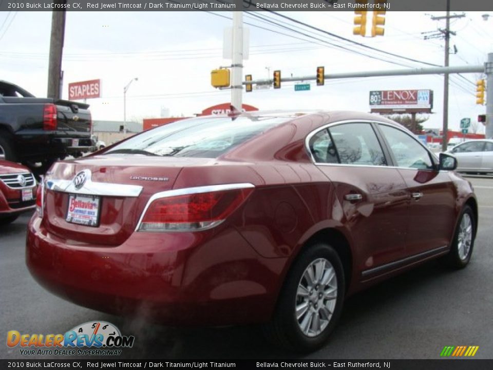 2010 Buick LaCrosse CX Red Jewel Tintcoat / Dark Titanium/Light Titanium Photo #4