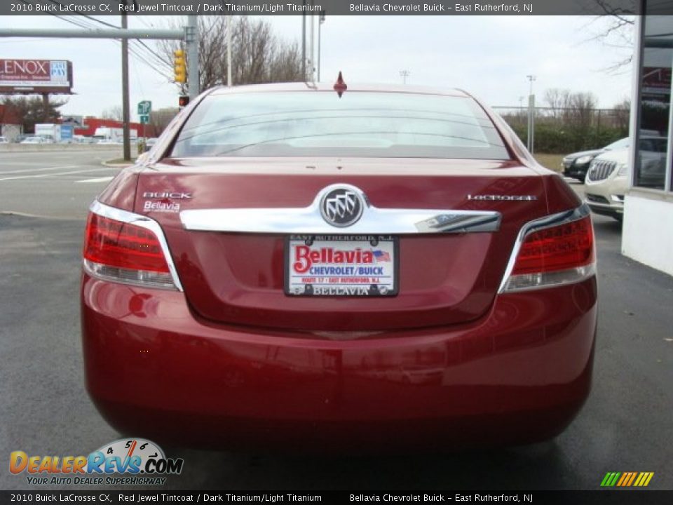 2010 Buick LaCrosse CX Red Jewel Tintcoat / Dark Titanium/Light Titanium Photo #5