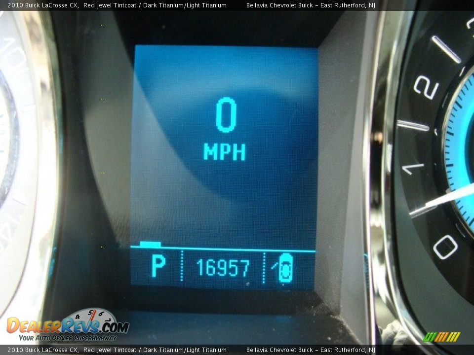 2010 Buick LaCrosse CX Red Jewel Tintcoat / Dark Titanium/Light Titanium Photo #10